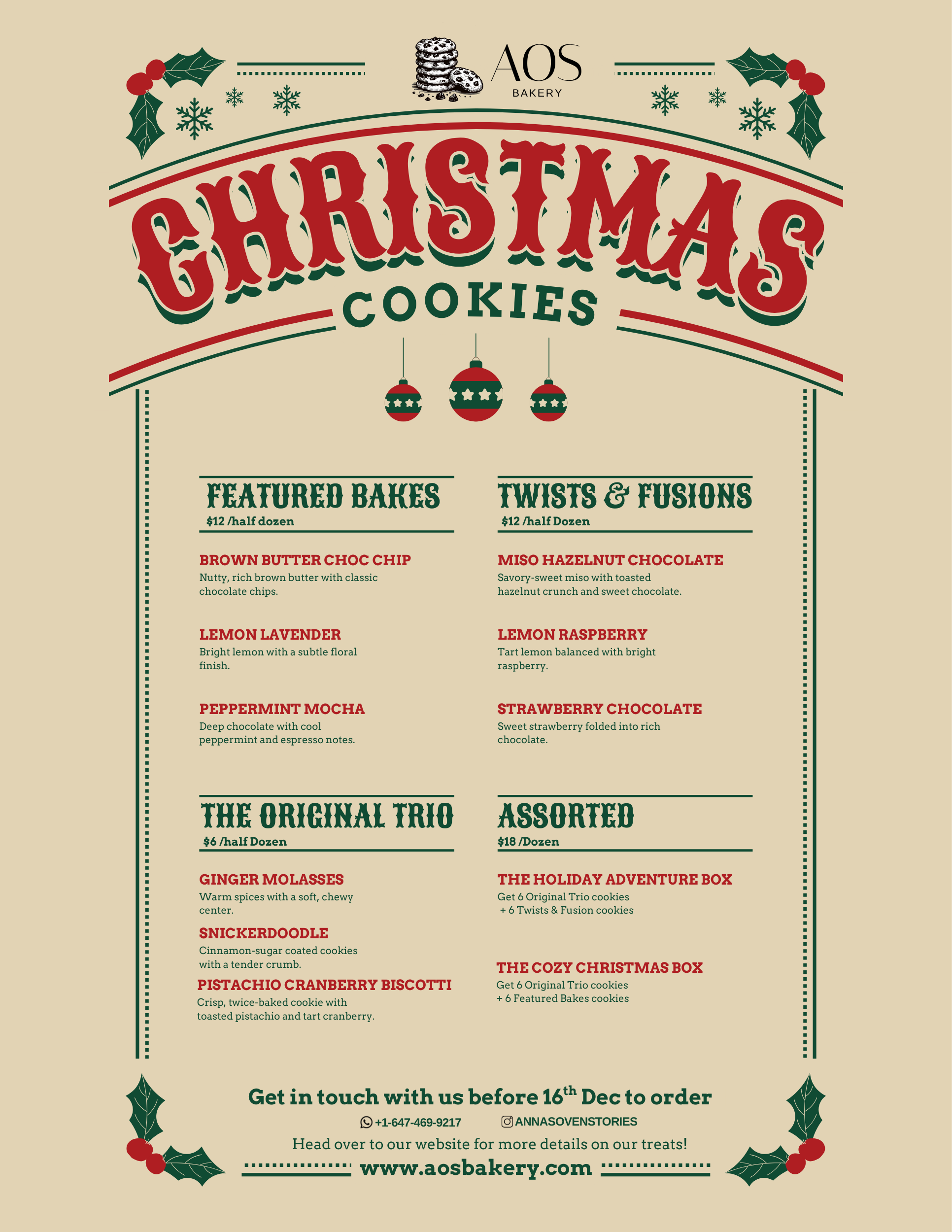 What's baking fresh at AOS Bakery